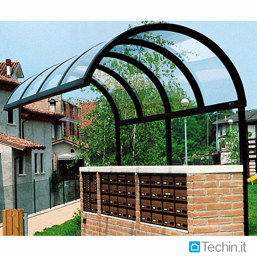 Copricancello, pensiline, tettoie, coperture pedonale Copertura cancello pedonale