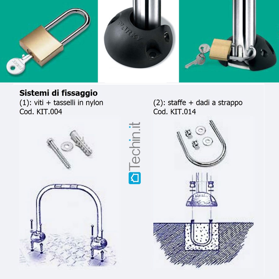 TRANSENNA DISSUASORE SOSTA ANTI PARCHEGGIO PRIVATO BARRIERA PARKING STOP  50X43