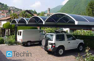 CARPORT, PARCHEGGIO AUTO COPERTO, PENSILINE COPERTE